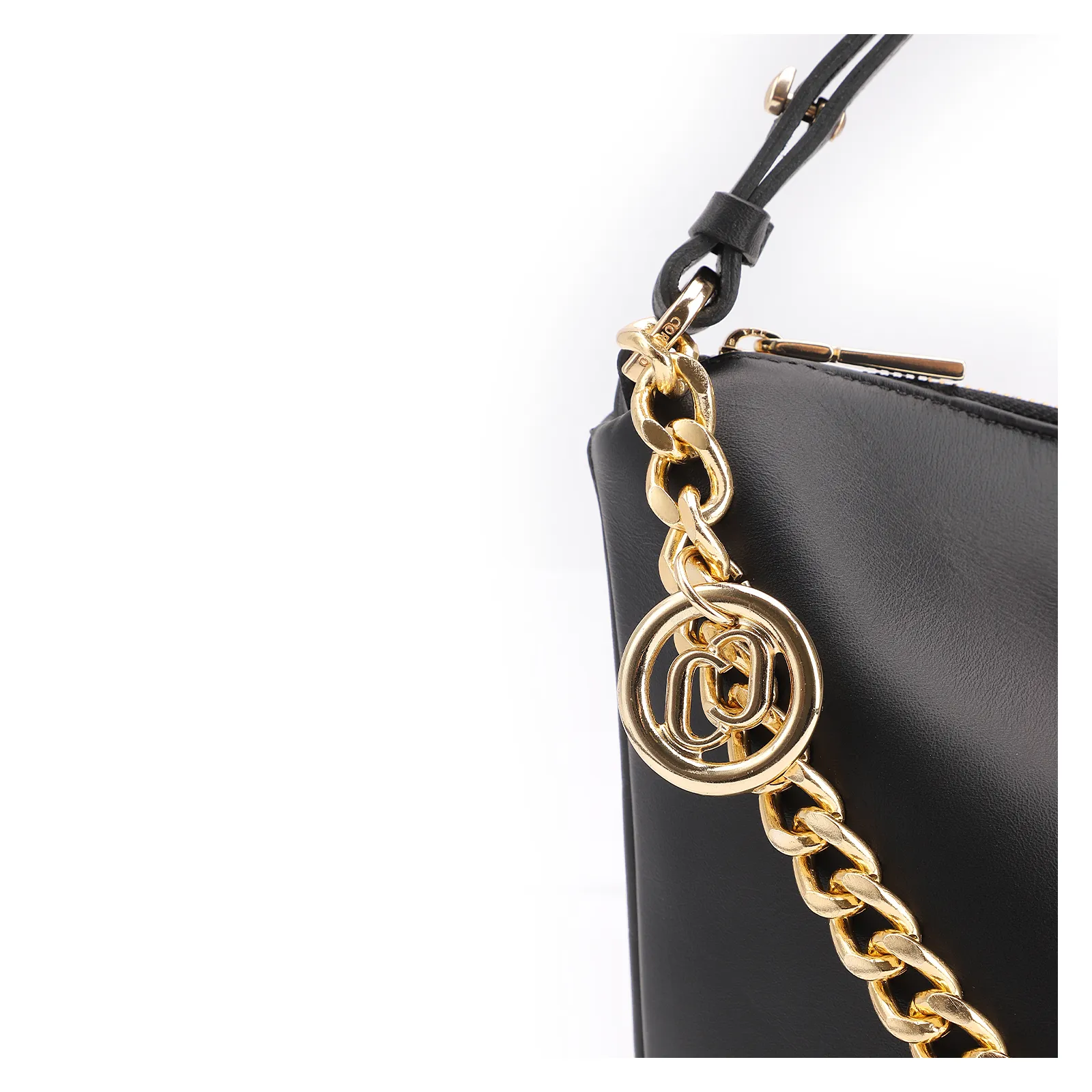 Bolsa Hobo Couro Preto
