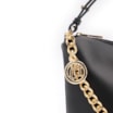 Bolsa Hobo Couro Preto - imagem 7