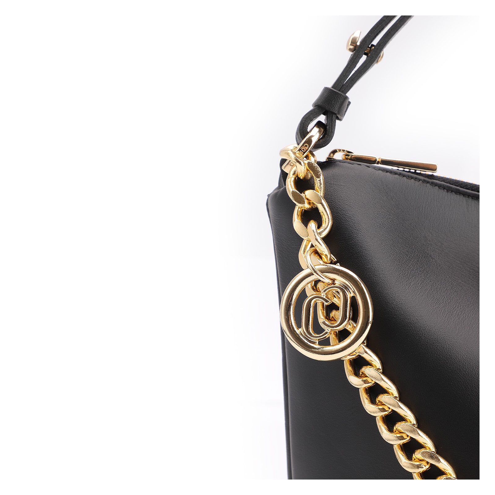 Bolsa Hobo Couro Preto