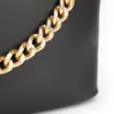 Bolsa Hobo Couro Preto - imagem 8