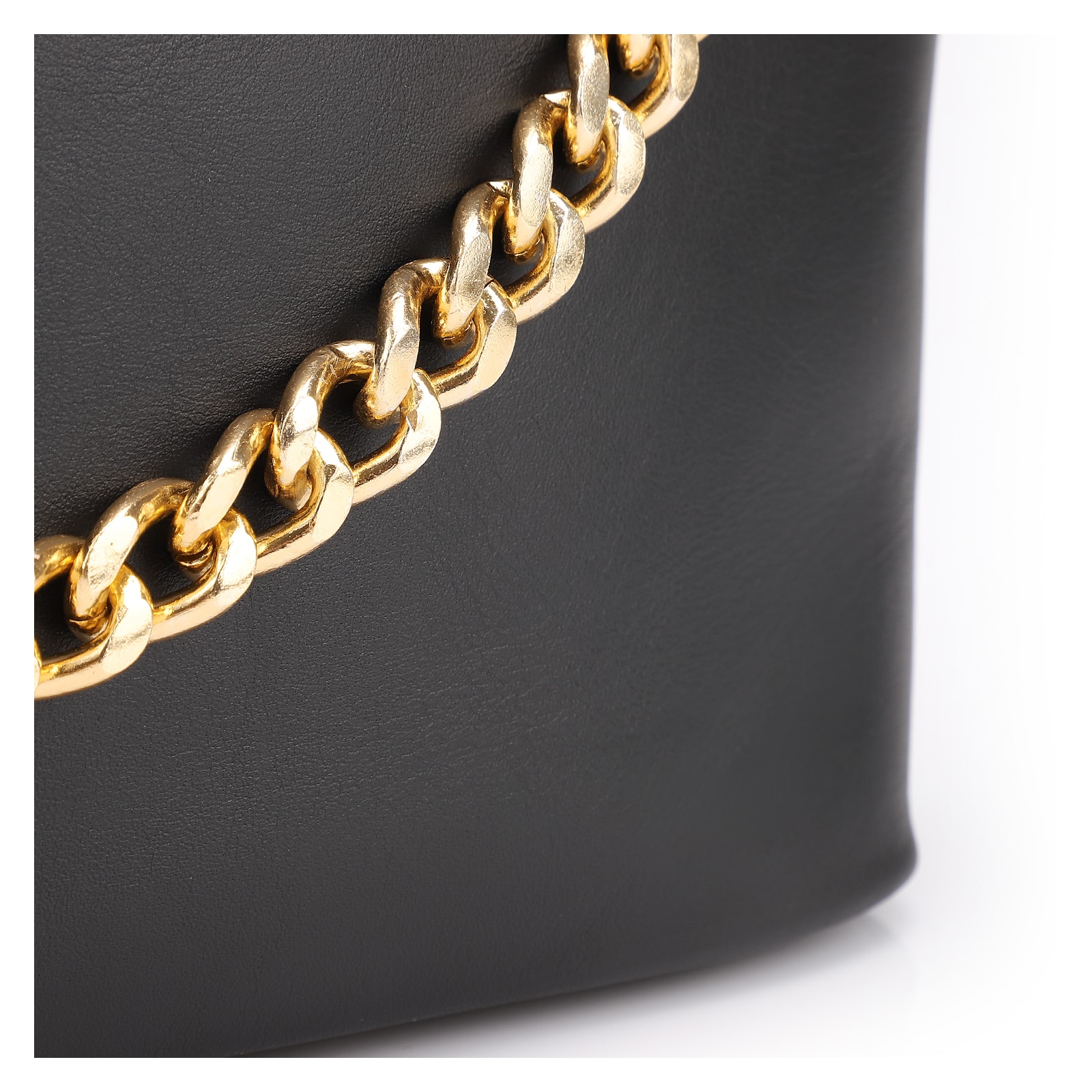 Bolsa Hobo Couro Preto