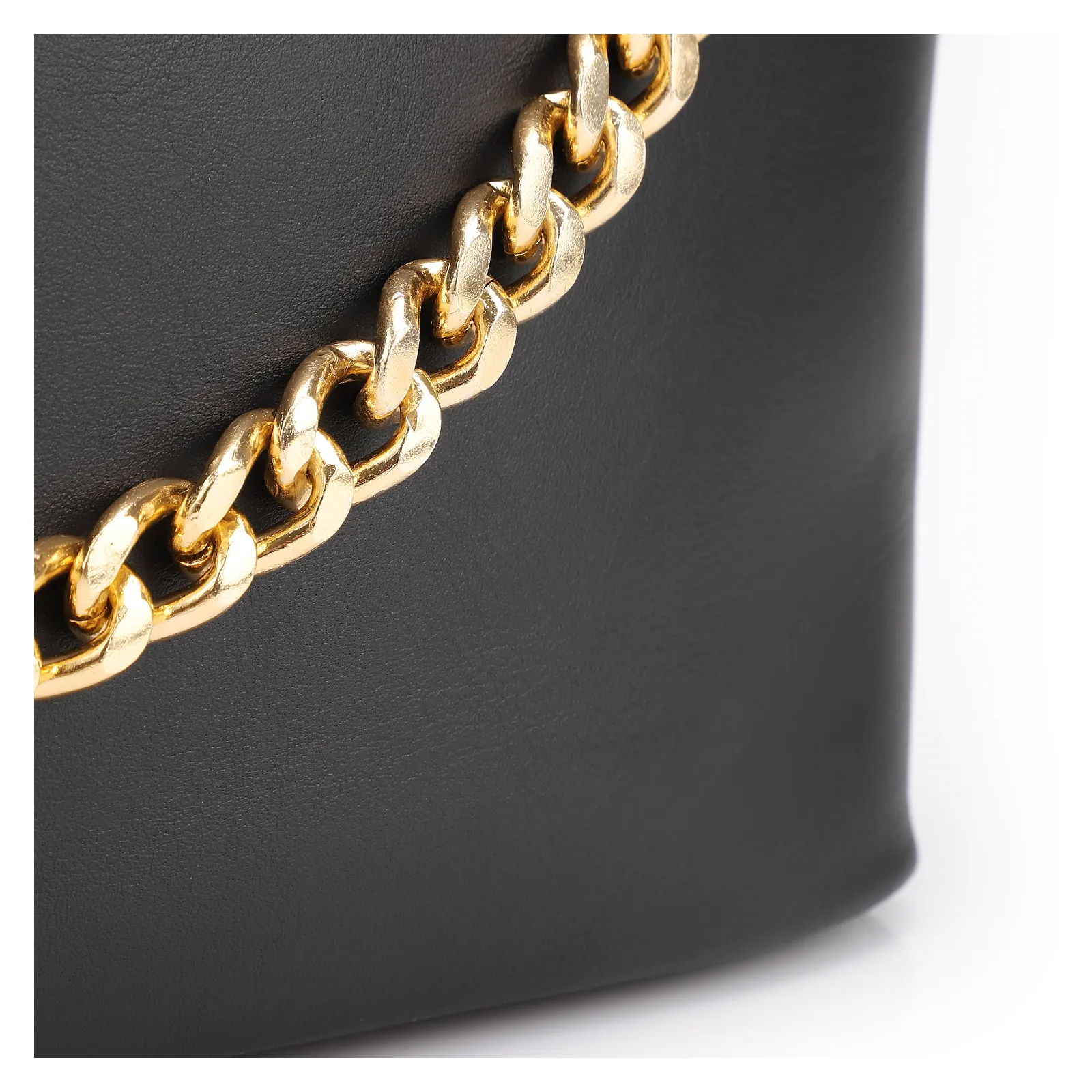 Bolsa Hobo Couro Preto