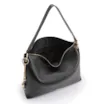 Bolsa Hobo Couro Preto - imagem 5