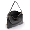Bolsa Hobo Couro Preto - imagem 5
