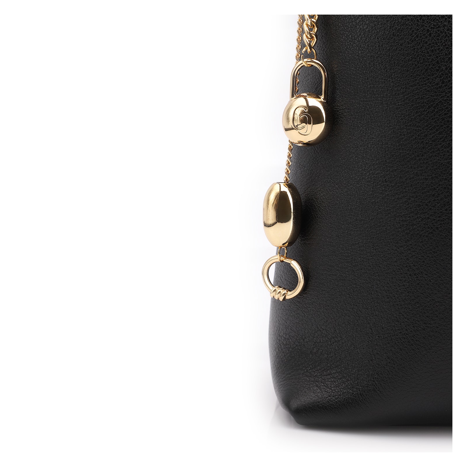 Bolsa Hobo Couro Preto