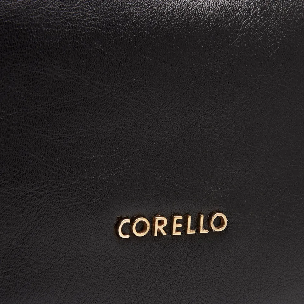 Bolsa Hobo Couro Preto - imagem 5