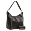Bolsa Hobo Couro Preto - imagem 3