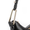 Bolsa Hobo Couro Preto - imagem 7