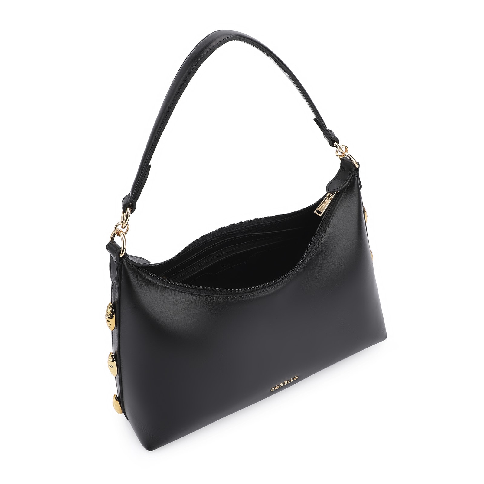 Bolsa Hobo Couro Preto