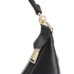 Bolsa Hobo Couro Preto - imagem 6