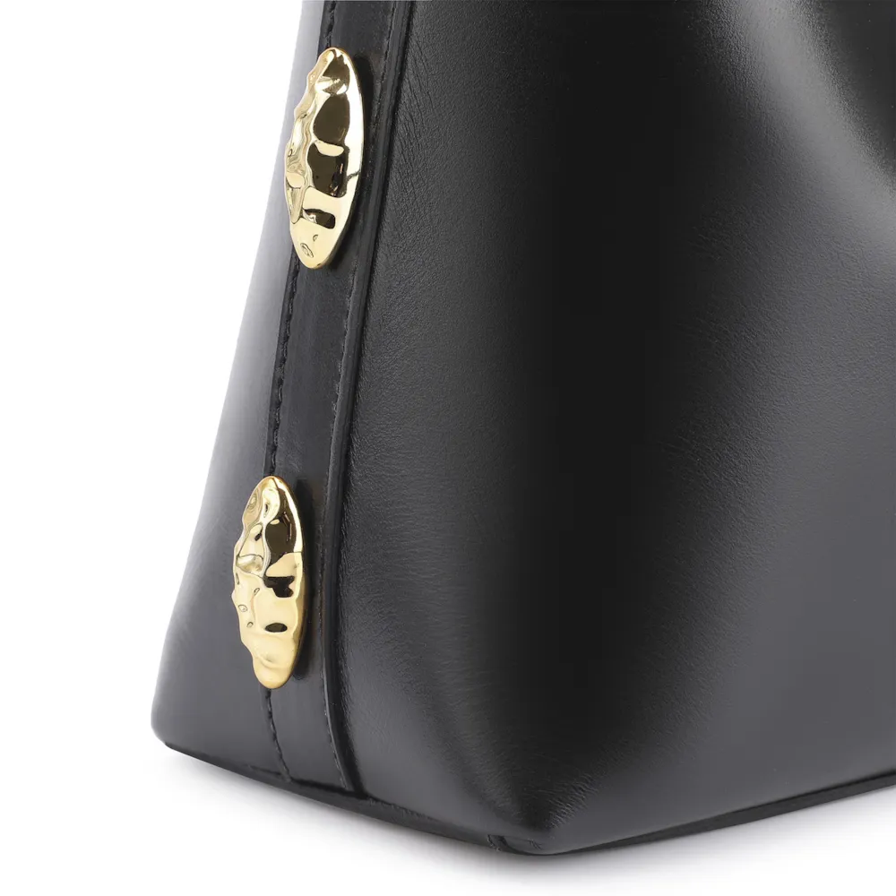 Bolsa Hobo Couro Preto - imagem 8