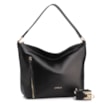 Bolsa Hobo Couro Preto  Zíper Lateral - imagem 3