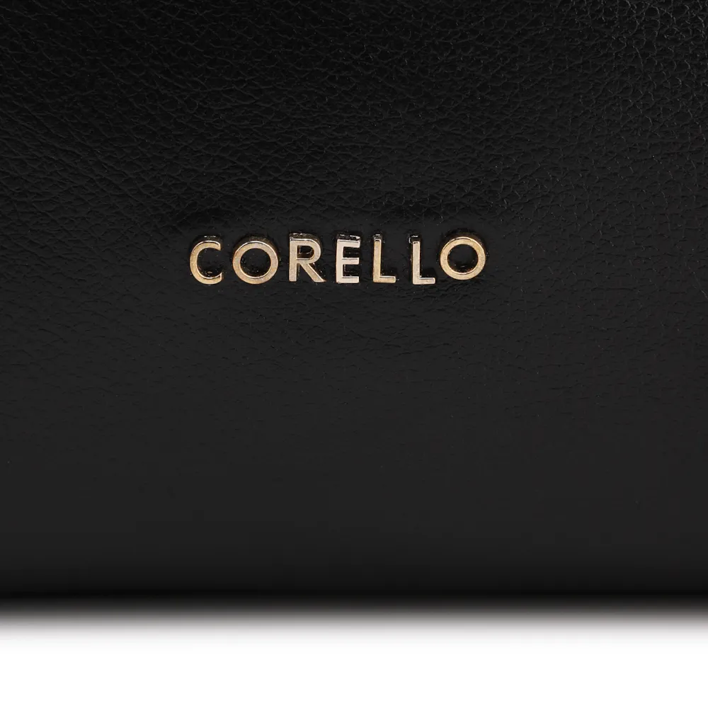 Bolsa Hobo Couro Preto  Zíper Lateral - imagem 7