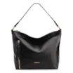 Bolsa Hobo Couro Preto  Zíper Lateral - imagem 1
