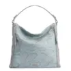 Bolsa Hobo Couro Python Azul - imagem 1