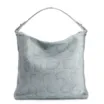 Bolsa Hobo Couro Python Azul - imagem 3