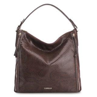 Couro Python Marrom