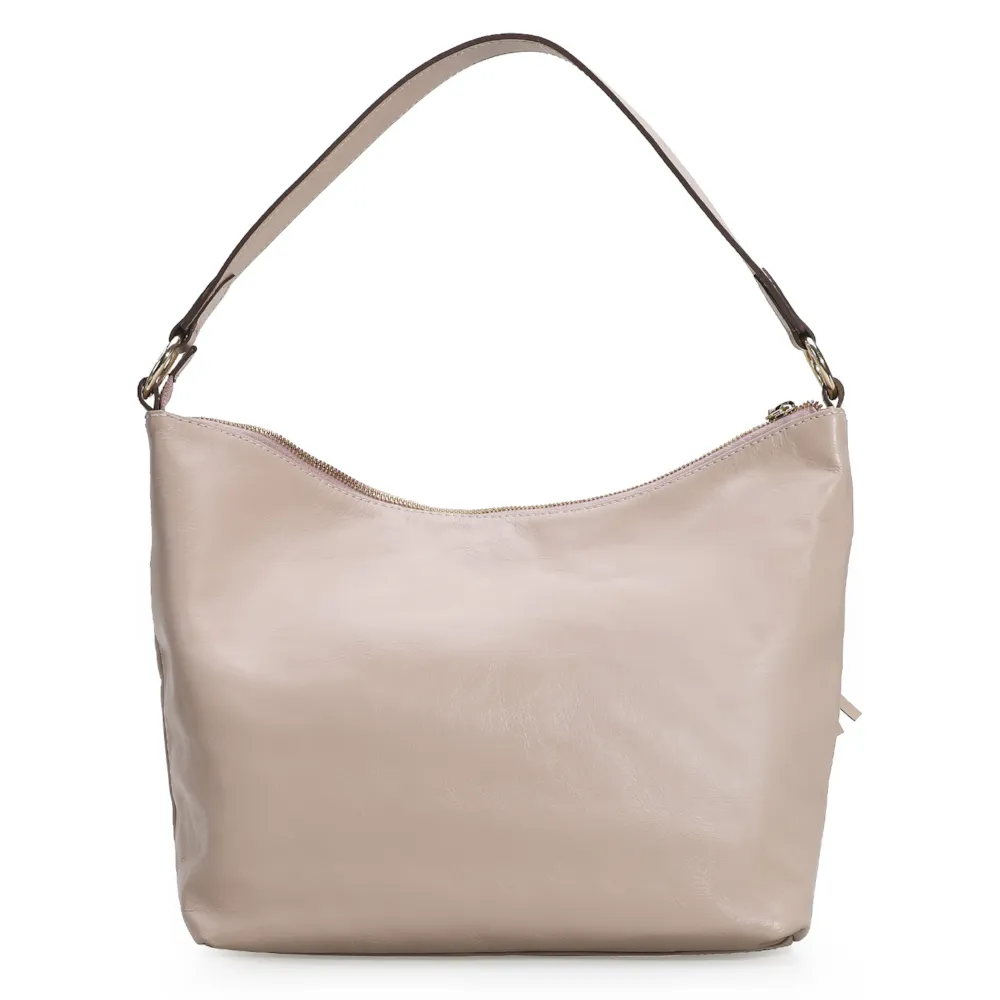 Bolsa Hobo Couro Rosado - imagem 3