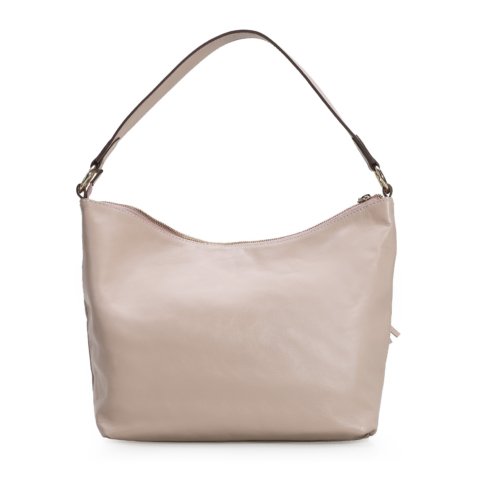 Bolsa Hobo Couro Rosado