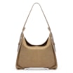 Bolsa Hobo Couro Verde/Couro Nobuck Verde - imagem 1