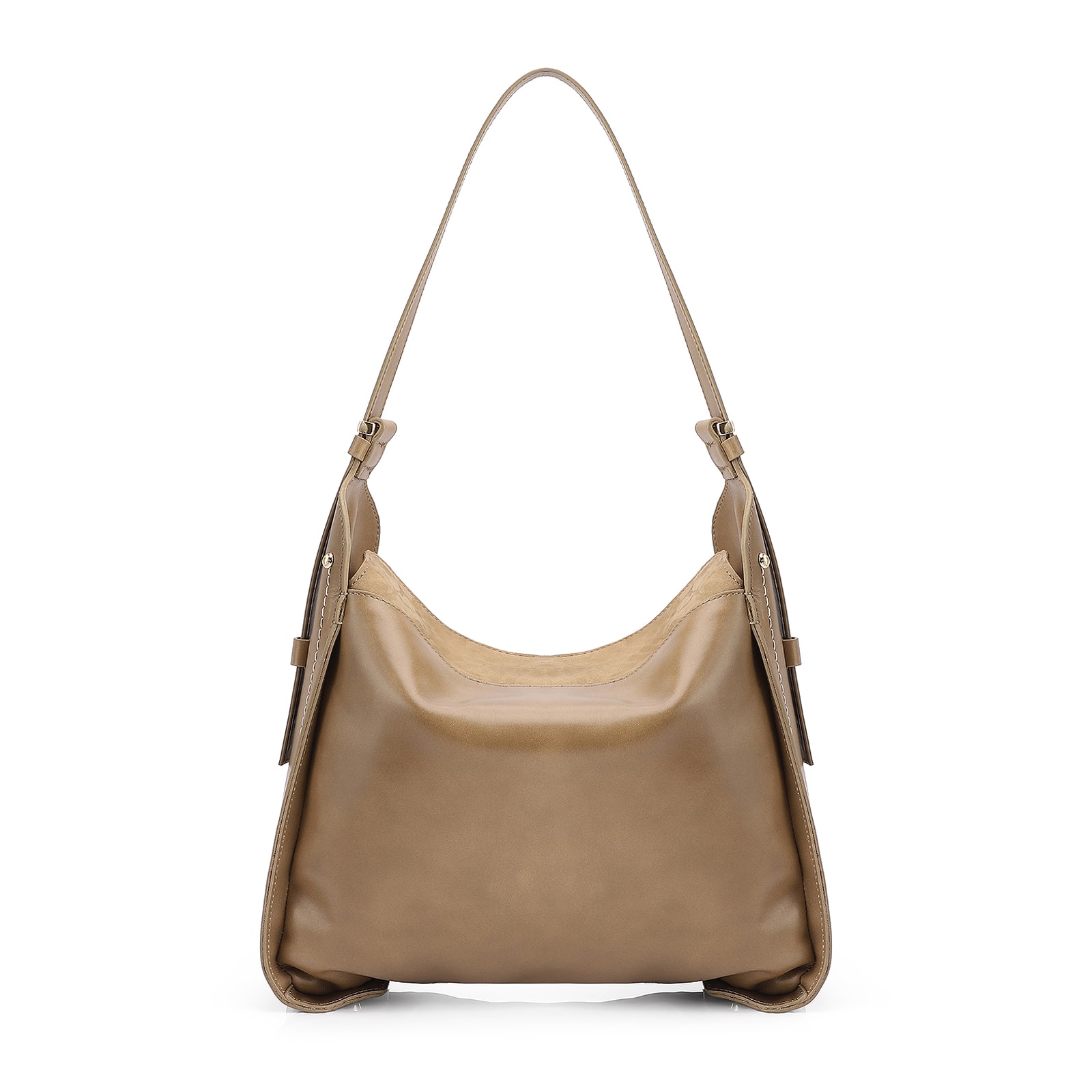 Bolsa Hobo Couro Verde/Couro Nobuck Verde