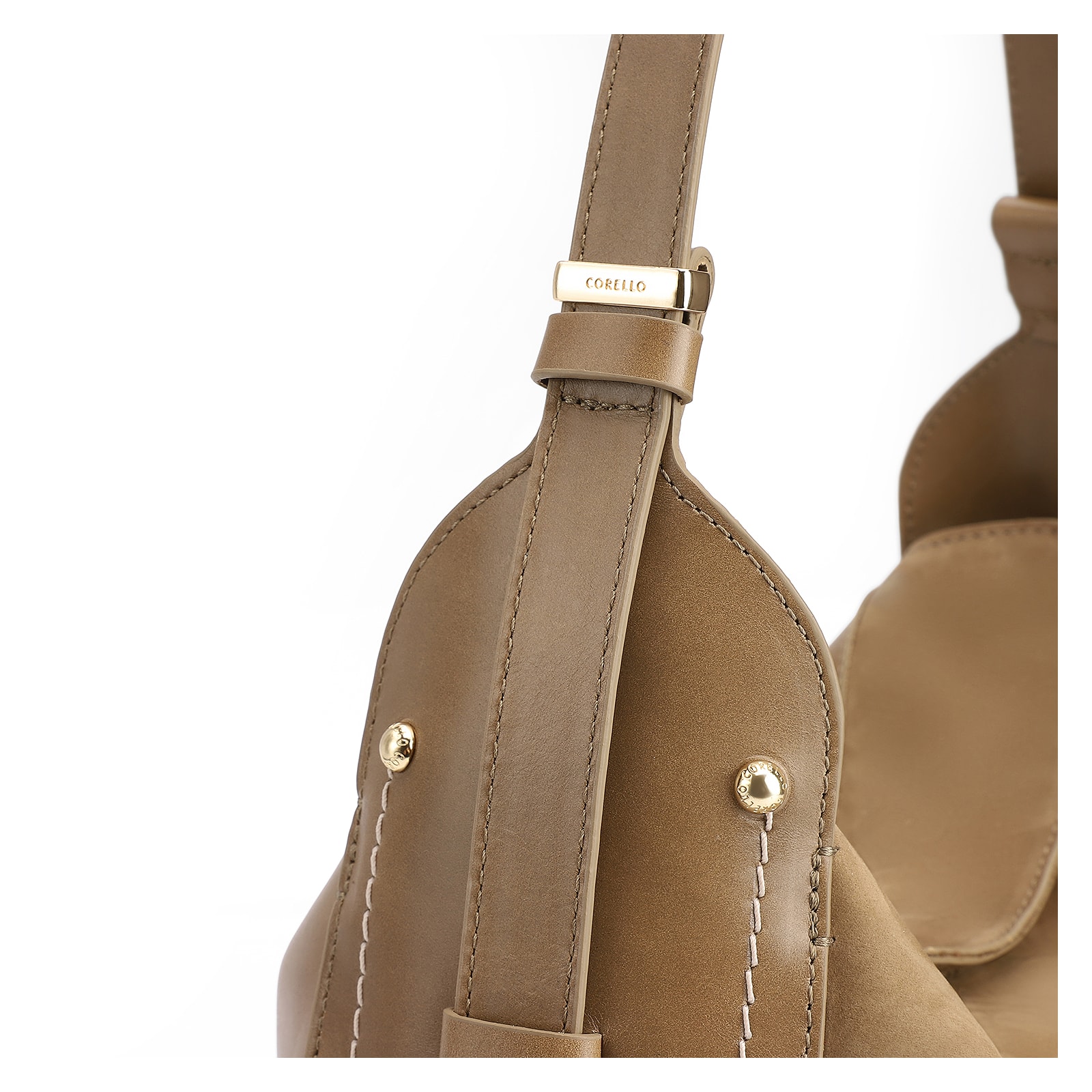 Bolsa Hobo Couro Verde/Couro Nobuck Verde