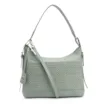 Bolsa Hobo Couro Verde/Crochet Verde - imagem 1