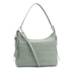 Bolsa Hobo Couro Verde/Crochet Verde - imagem 1