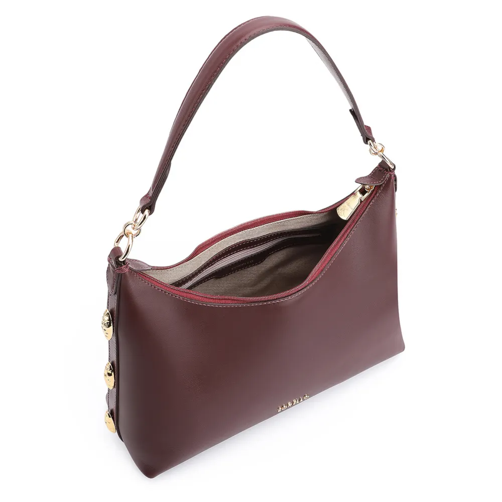 Bolsa Hobo Couro Vinho - imagem 5