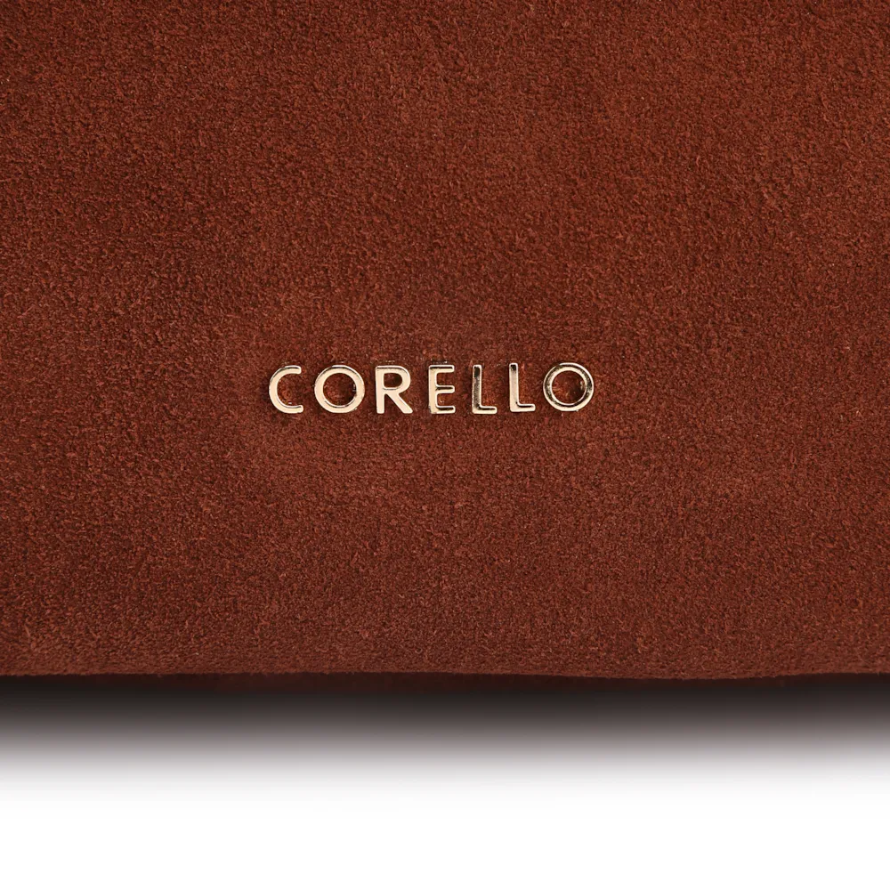 Bolsa Hobo Fivela Couro Camurça Marrom - imagem 6