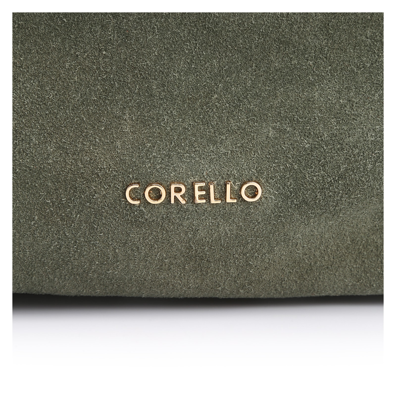 Bolsa Hobo Fivela Couro Camurça Verde