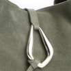 Bolsa Hobo Fivela Couro Camurça Verde - imagem 7