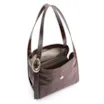 Bolsa Hobo Fivela Couro Croco Marrom - imagem 4