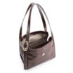 Bolsa Hobo Fivela Couro Croco Marrom - imagem 4