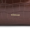 Bolsa Hobo Fivela Couro Croco Marrom - imagem 6