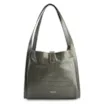 Bolsa Hobo Fivela Couro Croco Verde - imagem 4