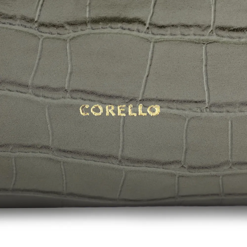 Bolsa Hobo Fivela Couro Croco Verde - imagem 7