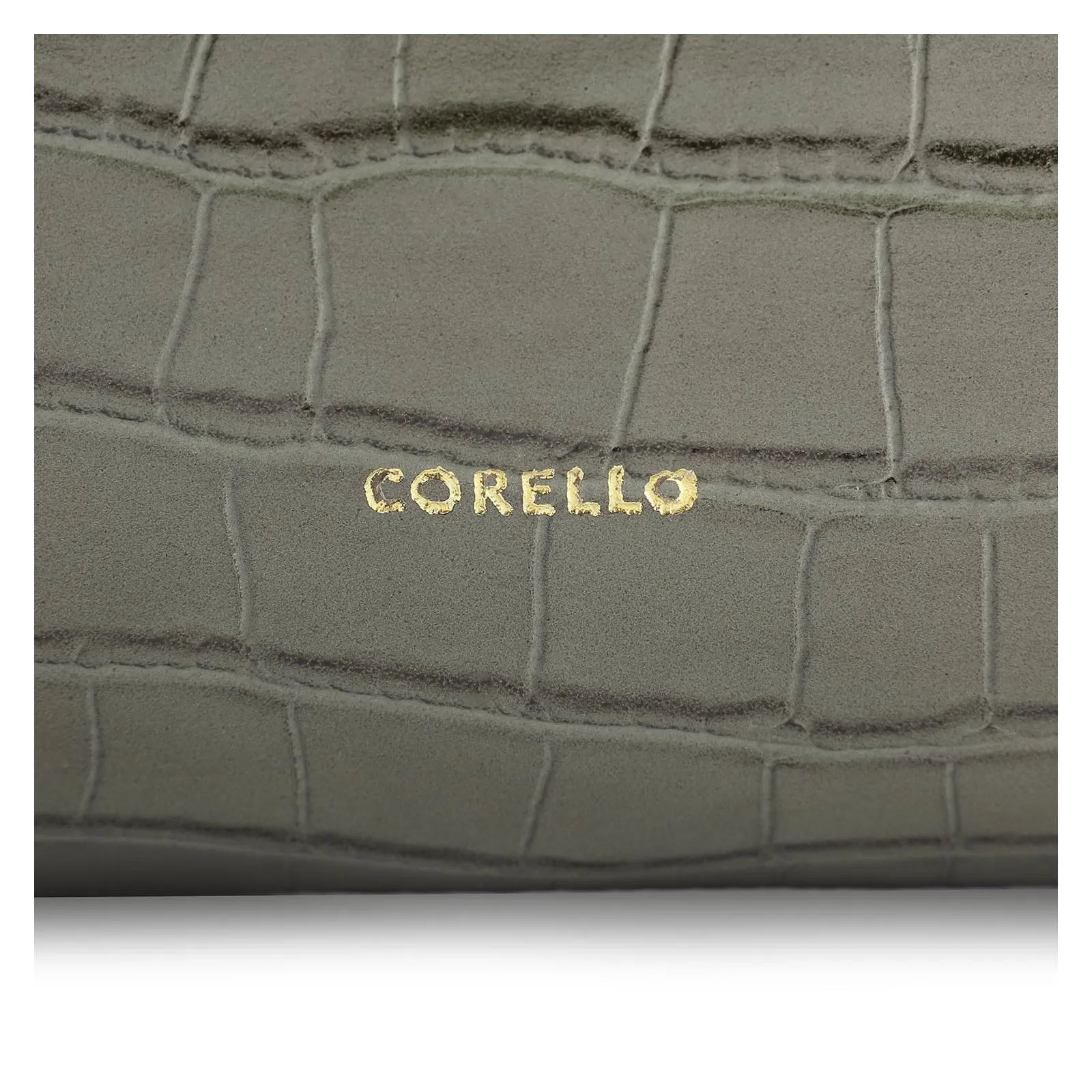 Bolsa Hobo Fivela Couro Croco Verde