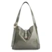 Bolsa Hobo Fivela Couro Croco Verde - imagem 1