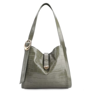 Couro Croco Verde