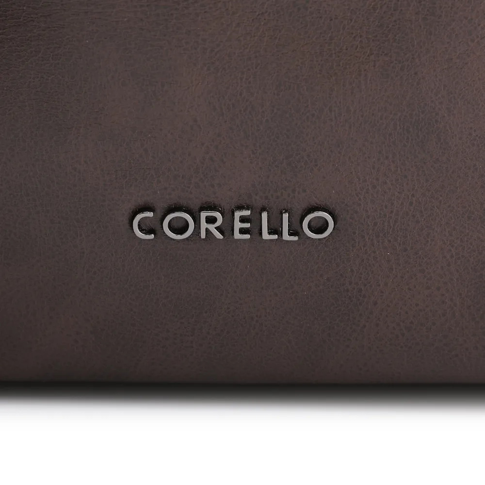 Bolsa Hobo Fivela Couro Estonado Marrom - imagem 6