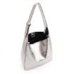 Bolsa Hobo Fivela Couro Estonado Prata - imagem 4