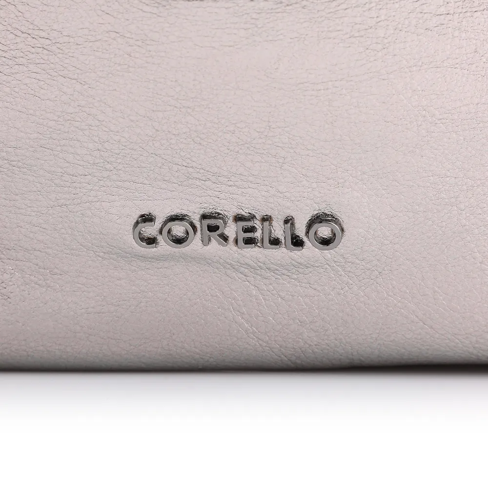 Bolsa Hobo Fivela Couro Estonado Prata - imagem 5