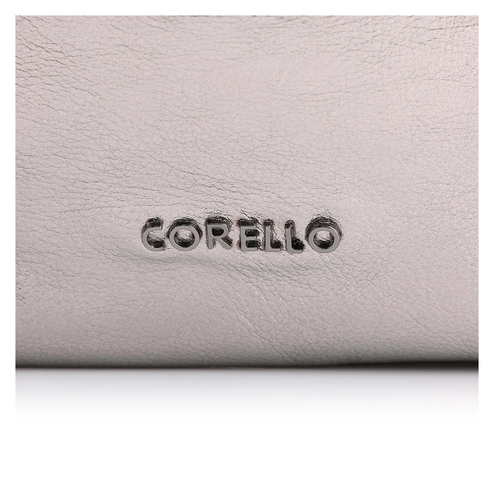 Bolsa Hobo Fivela Couro Estonado Prata