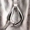 Bolsa Hobo Fivela Couro Estonado Prata - imagem 6