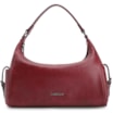 Bolsa Hobo Fivela Couro Estonado Vermelho - imagem 4