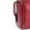 Bolsa Hobo Fivela Couro Estonado Vermelho - imagem 6
