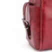 Bolsa Hobo Fivela Couro Estonado Vermelho - imagem 6