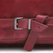 Bolsa Hobo Fivela Couro Estonado Vermelho - imagem 8