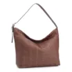 Bolsa Hobo Fivela Couro Marrom/Alt Tramado Marrom - imagem 3